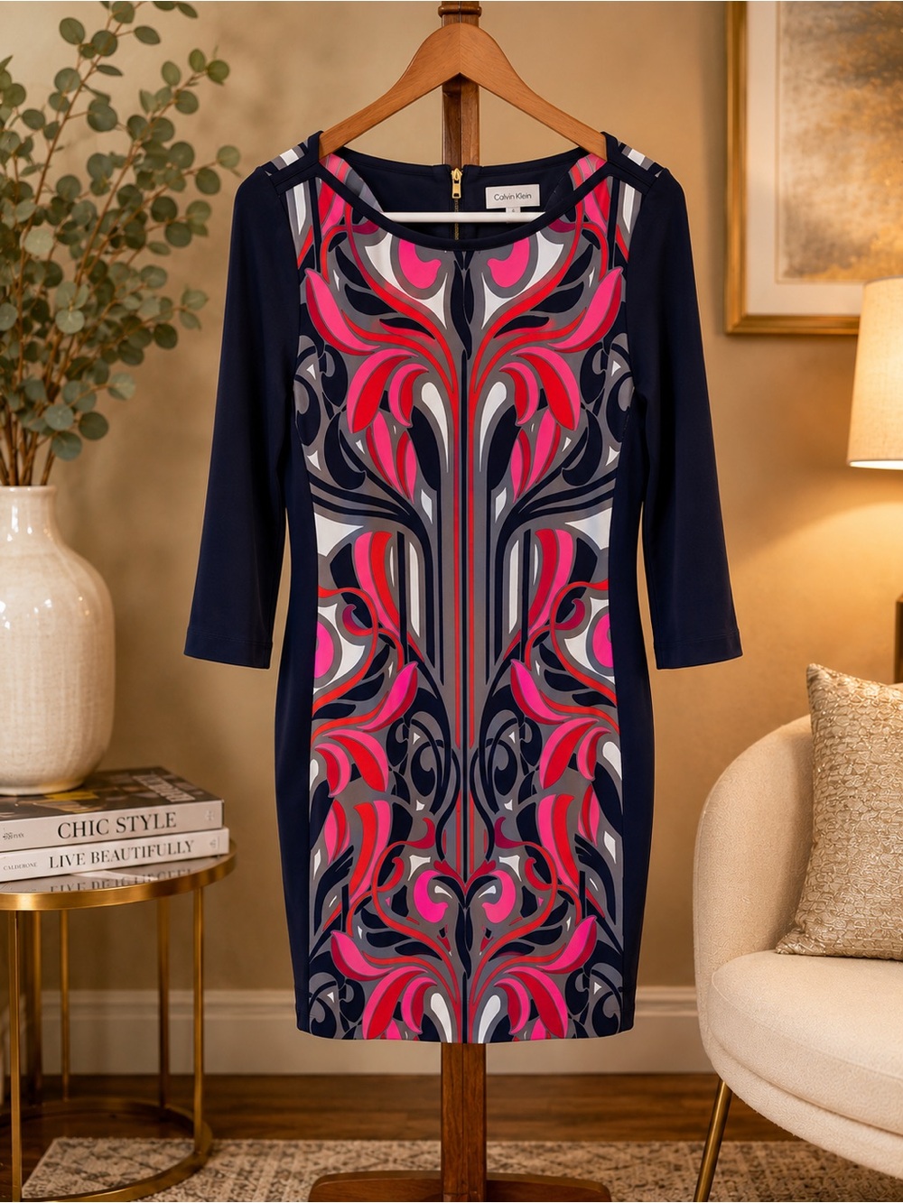 Banana Republic Abstract Print Sheath Dress – Size Small